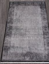Пушистый круглый ковер LISSABON SI003G GREY / GREY