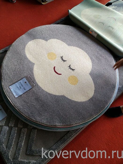 Ковер детский FUNKY TOP CLO grey КРУГ