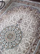 Круглый ковер HALIF F605 GREEN-BLUE