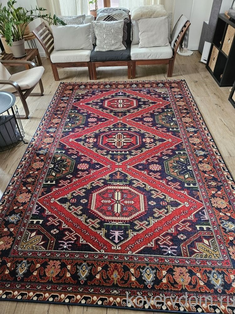 Ковер а-ля винтажный Дагестанский-A узор 40564