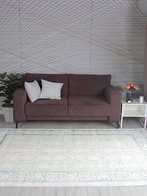 Ковер AMELI 9255A S.L.GREY / P.TURQUOISE