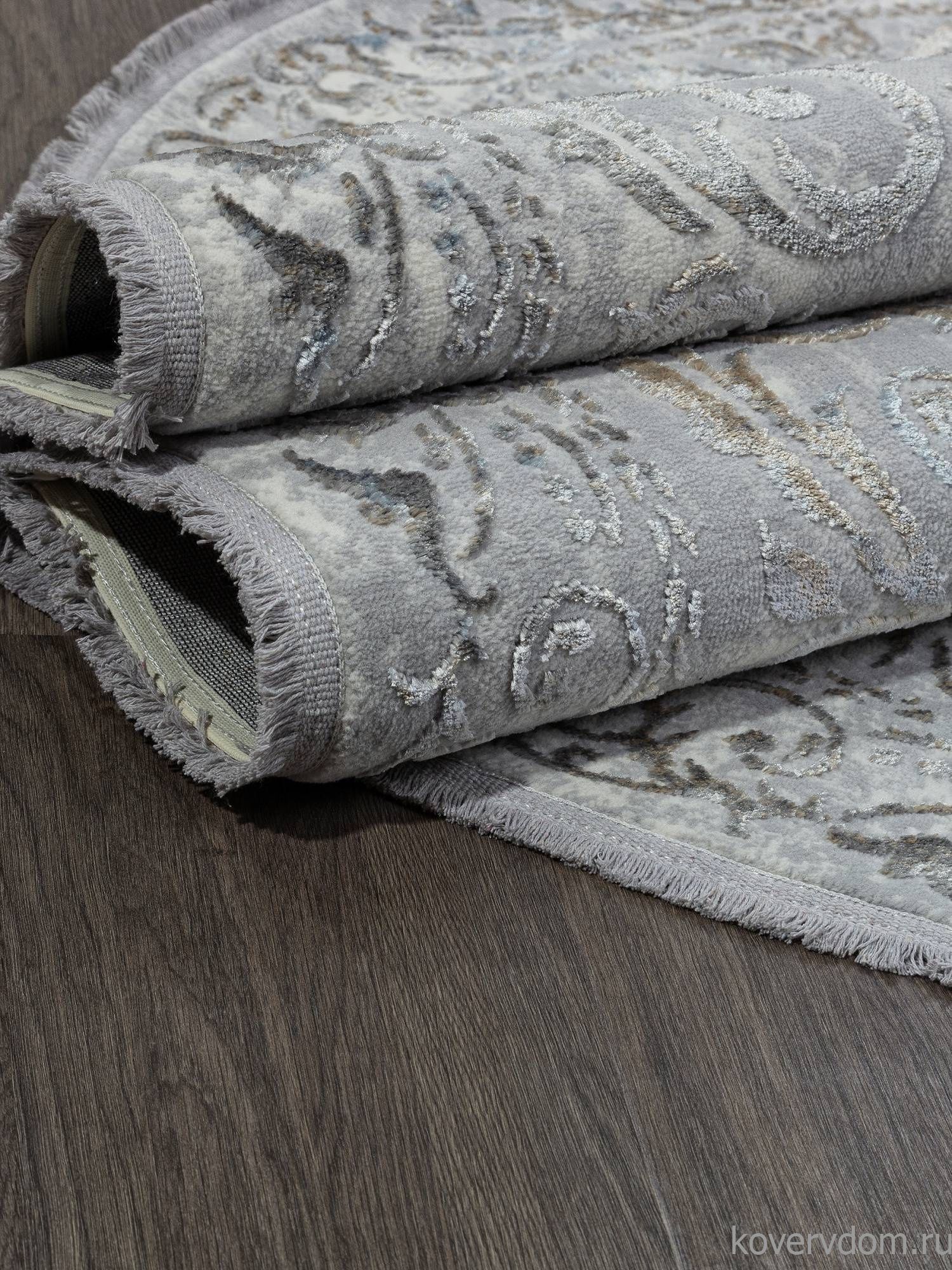 Ковер SAHARA 00766A GREY HB / L.BLUE FDY Овал