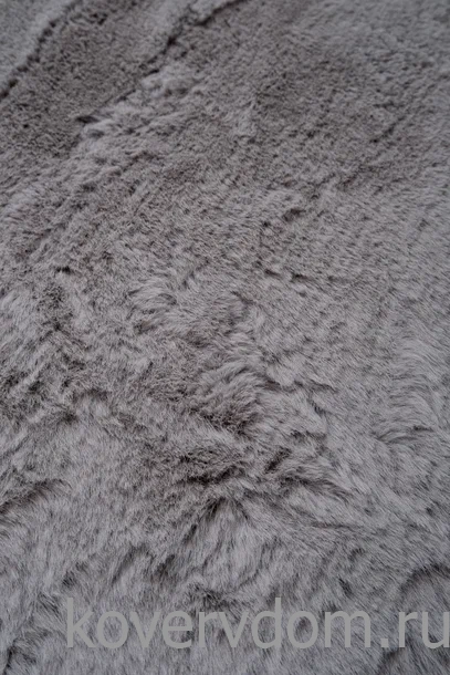 Ковер из искусственного меха Krolik 1000A T9082_GREY круг