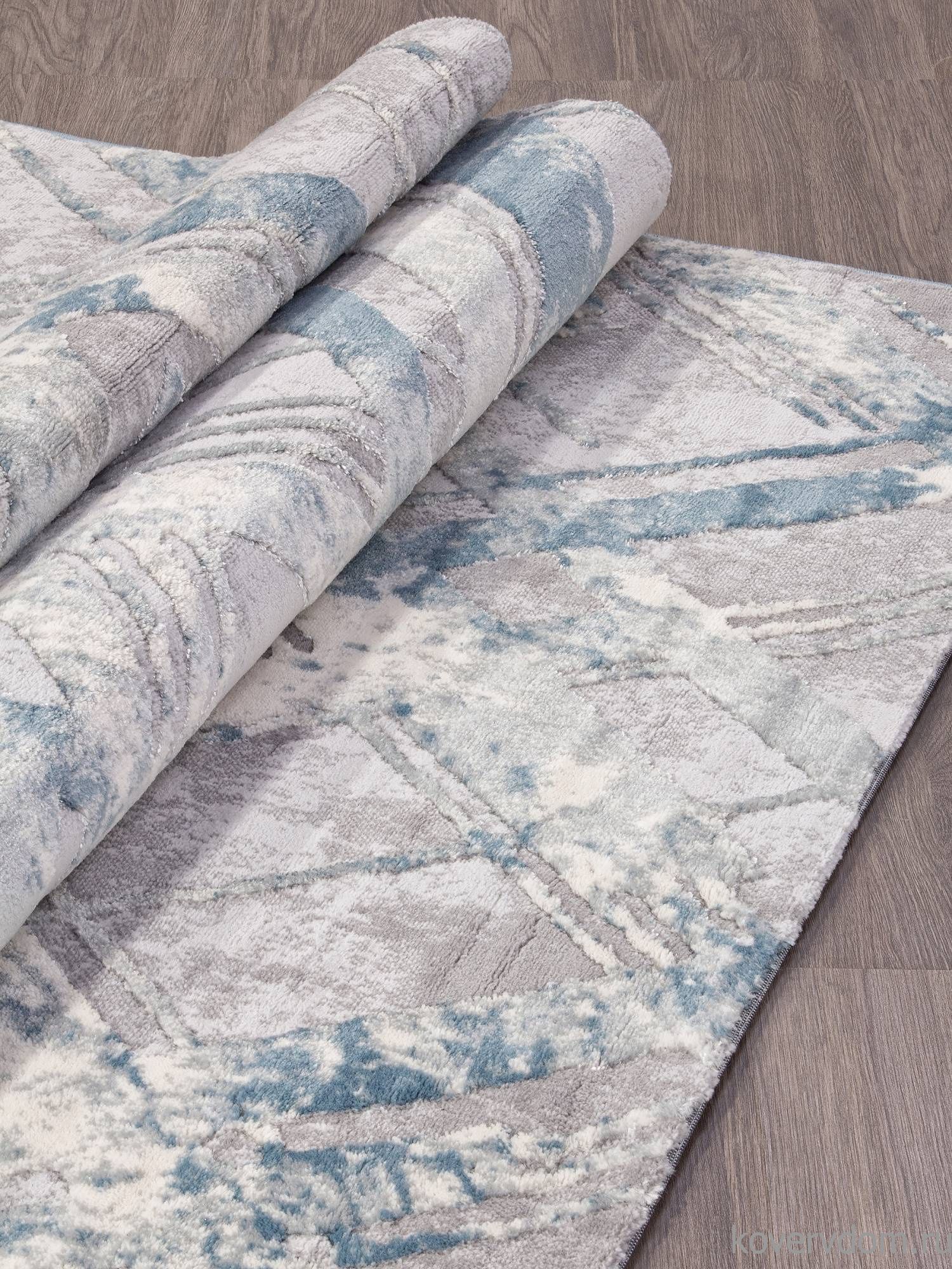 Ковер Valentino V134A D.GREY SHRINK / L.BLUE HEATSET