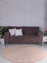 Ковер из Китая RABBIT CARVING PX4005 BROWN / BROWN Круг