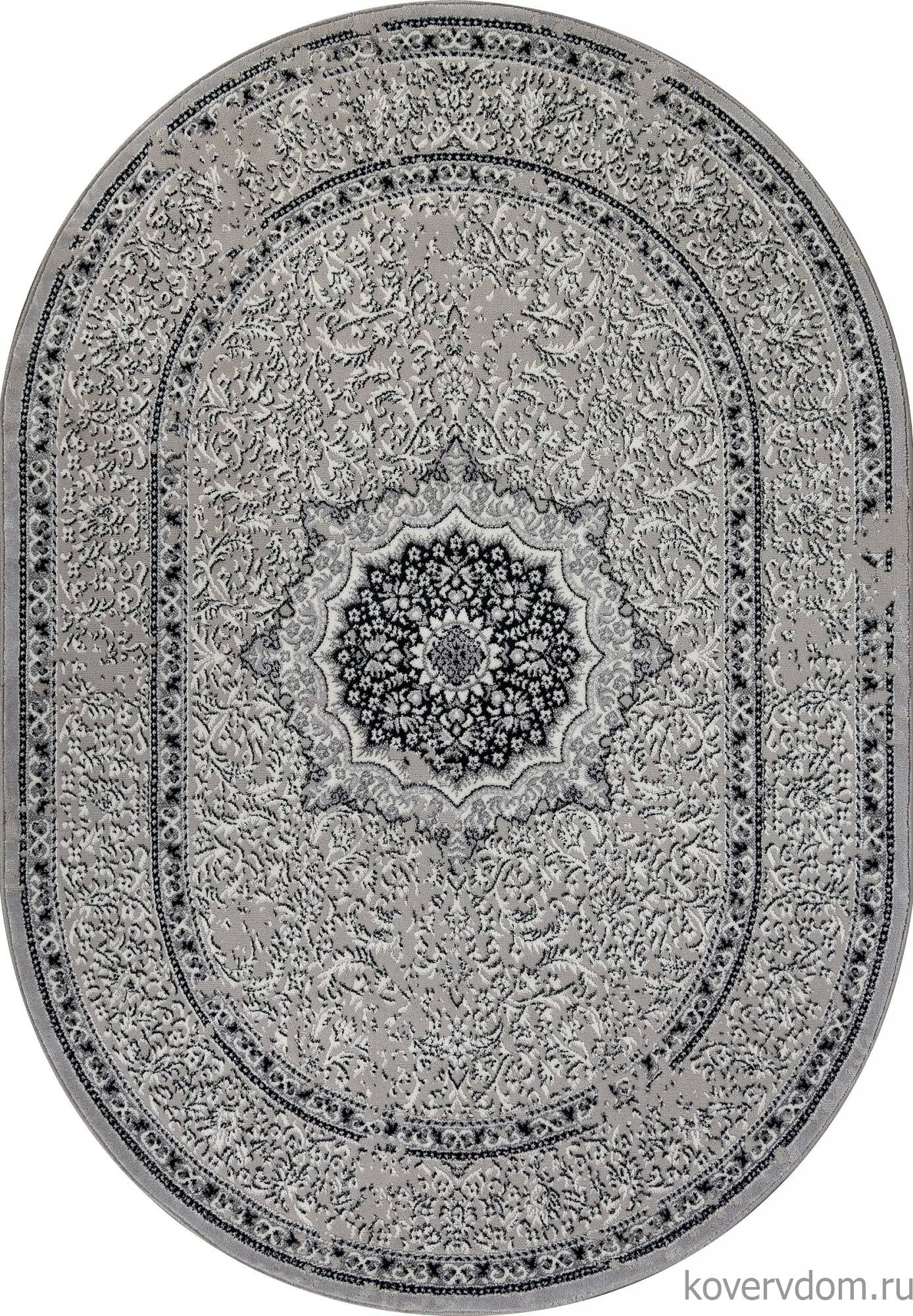 Ковер PALERMO F294 DARK GRAY Овал