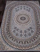 Однотонный ковер SIERRA D504 BLUE-BROWN 2