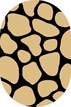 Ковер COMFORT SHAGGY 2 s656 BEIGE-BLACK Овал