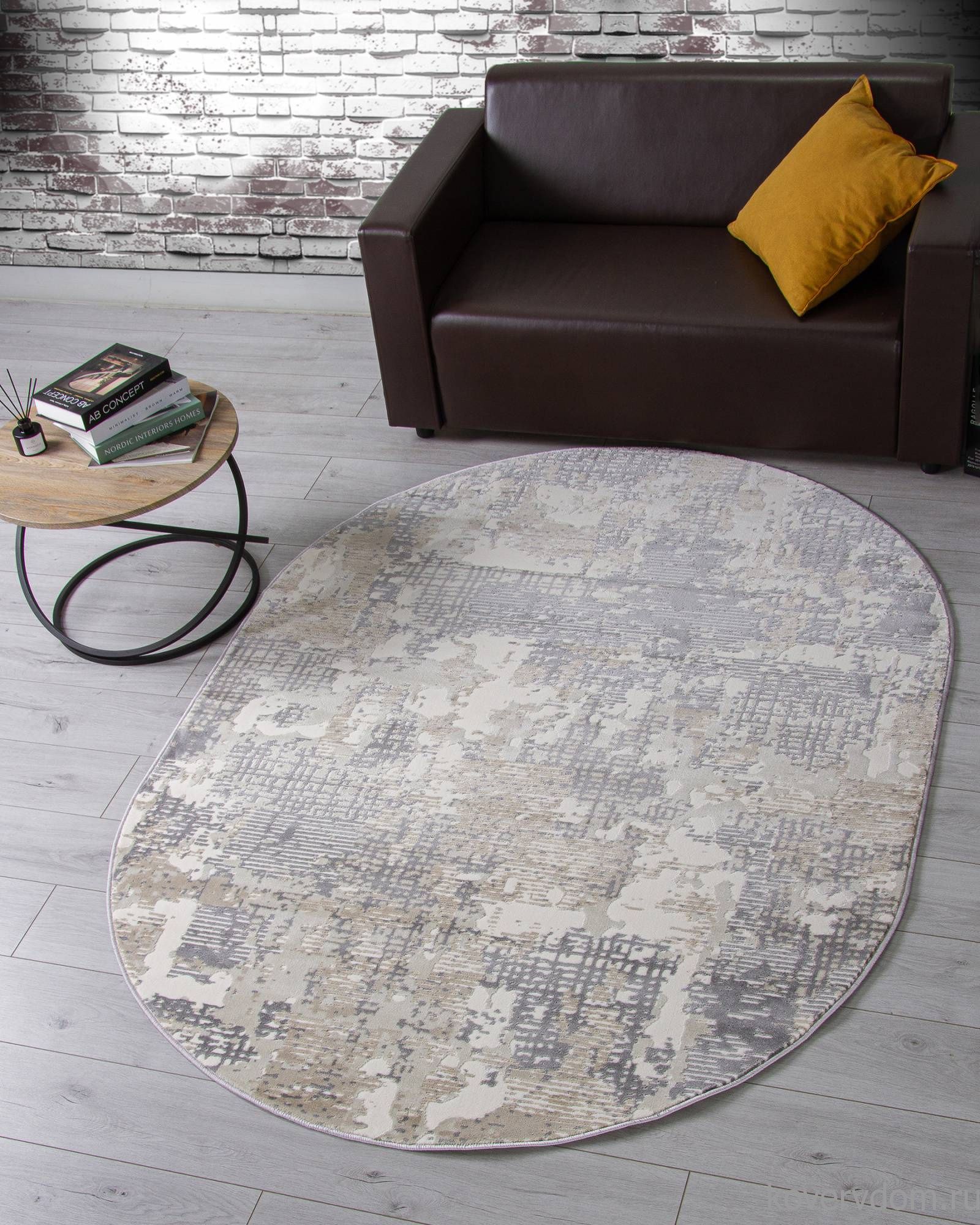 Ковер ATLANTIS D737 CREAM Овал