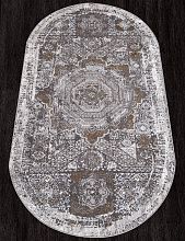 Ковер QUANTUM 03001G GREY / GREY Овал