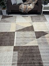 Ковер серый PRAGA 06052A BROWN / TOZ GRI