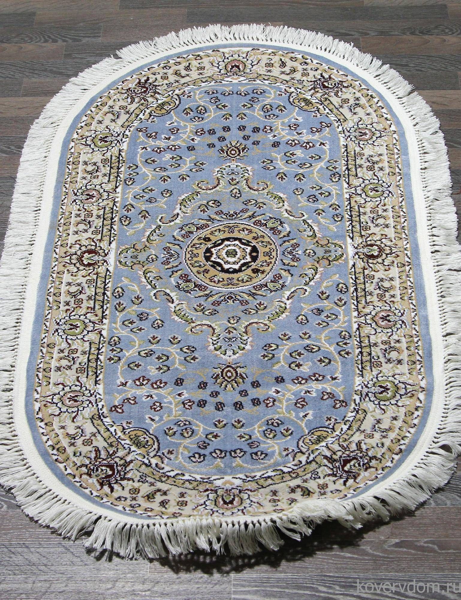 Ковер MASHAD PRESTIGE 02847A L.BLUE / L.BLUE Овал
